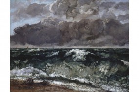 Kunstdruck Courbet, Die Welle