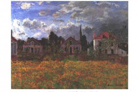 Kunstdruck Monet, Häuser in Argenteuil